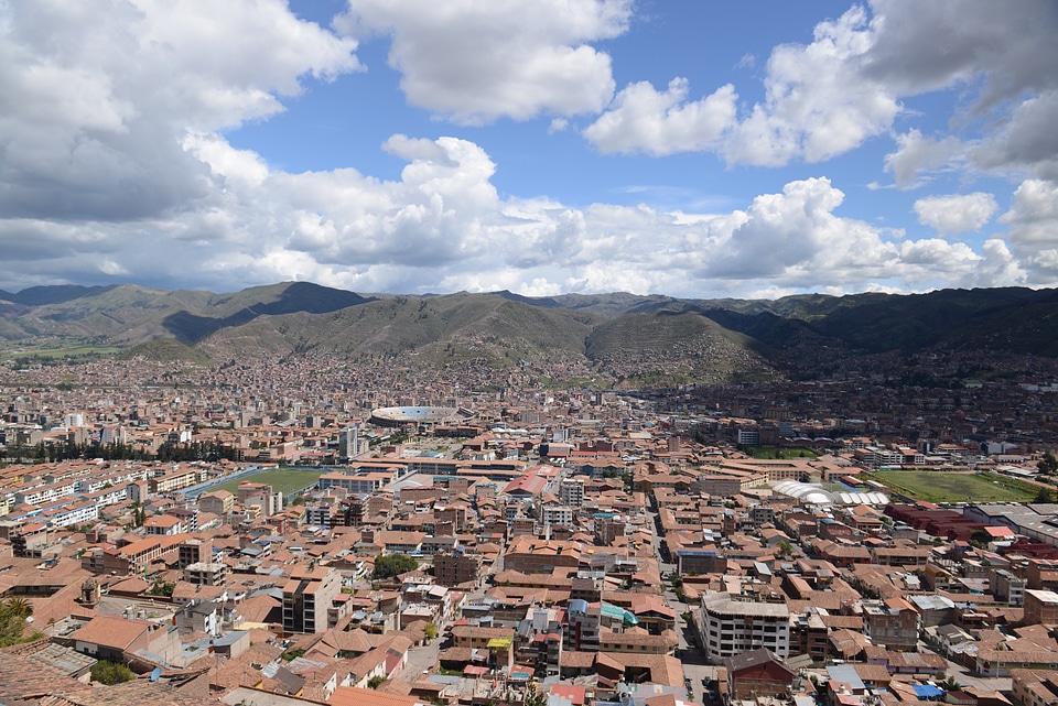Cityscape of Cusco in Peru