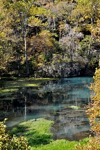 Water landscape fall