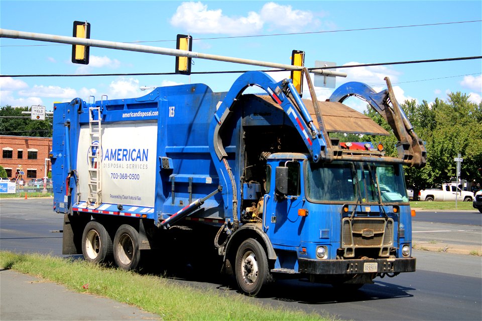 American Disposal truck 163