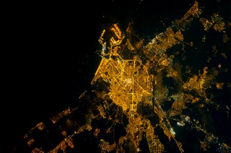 Valencia from the ISS photo