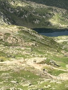 Landscape of the Mont Blanc massif and Chamonix