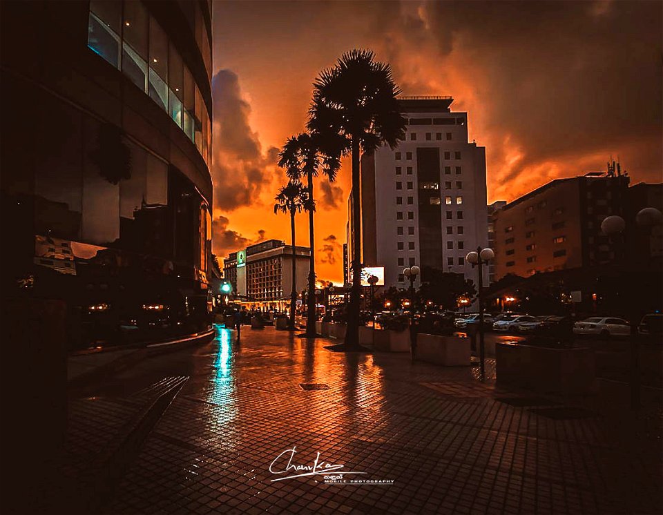 Serenity while the sky is on fire.