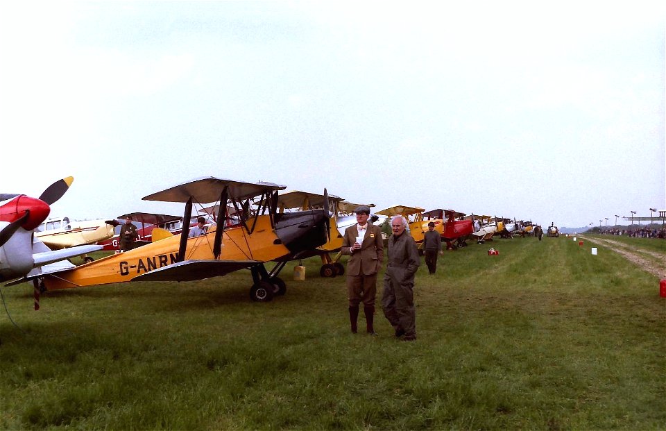 Tiger Moth G-ANRN at Biggin Hill Moth Meet 1984