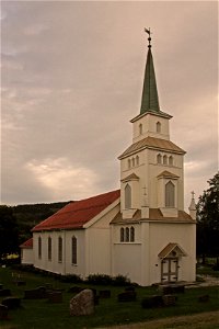 Langset church at Minnesund, Norway photo