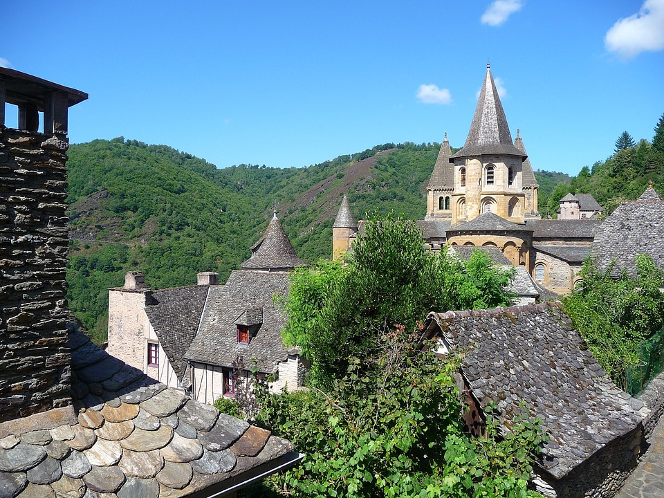 Village Conques Medieval France