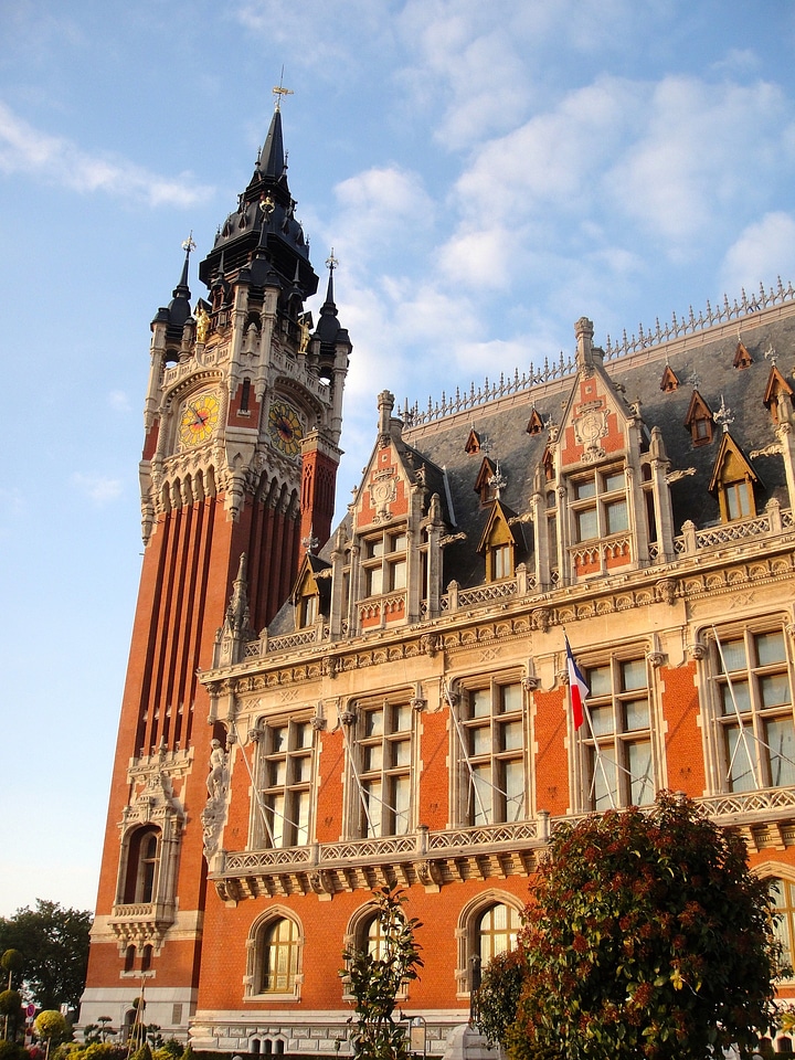 Town Hall Calais France Town Hall Tower Building