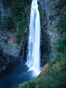 Waterfall in deep forest photo