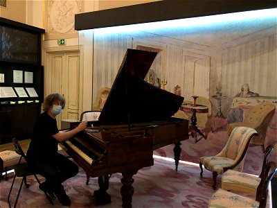 2021 Paul McNulty with Chopin's Pleyel near Warsaw photo