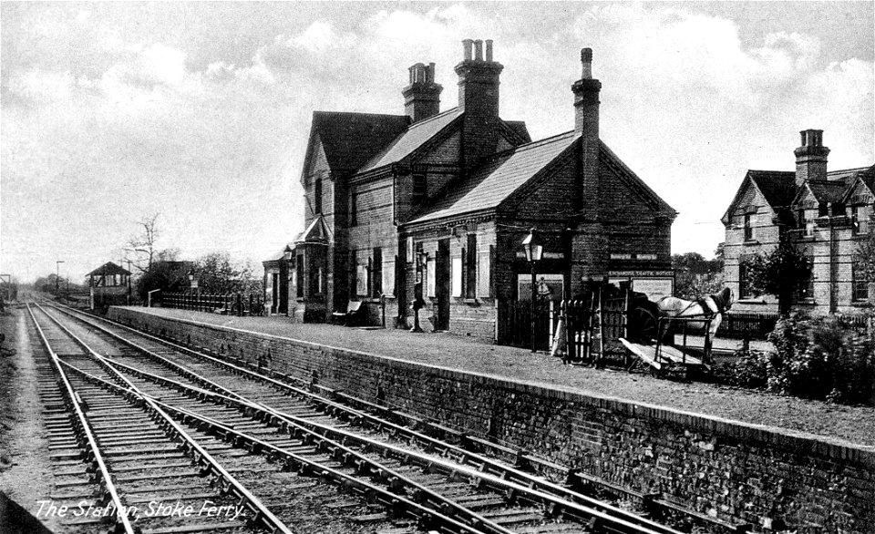 station ger stoke ferry original postcard hi-res