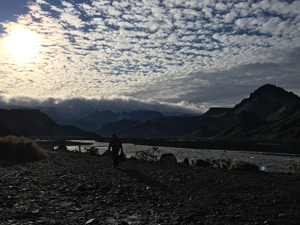 Mountain trail in Skaftafell National Park of Iceland