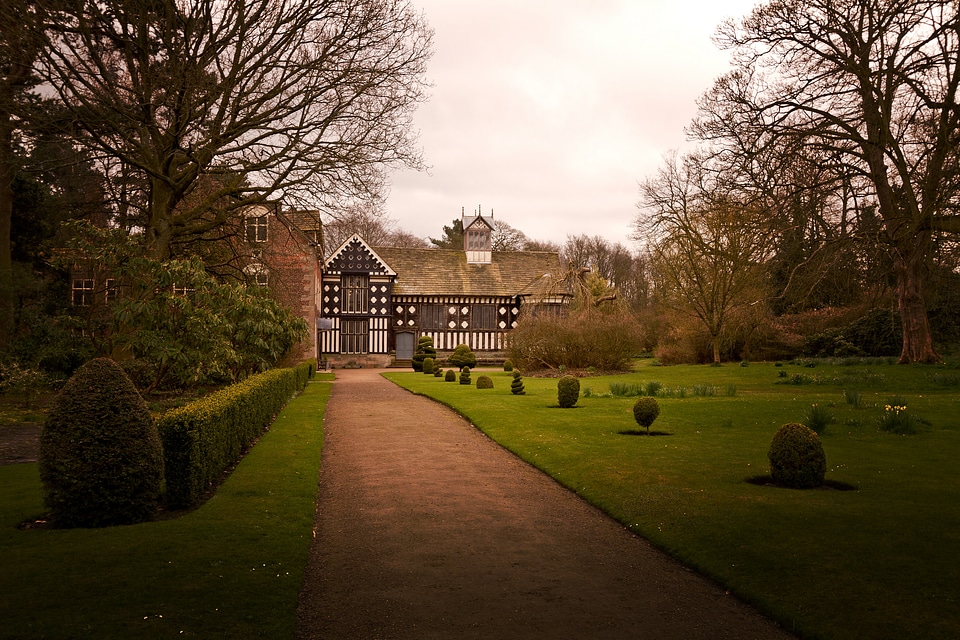 Rufford Old Hall and garden