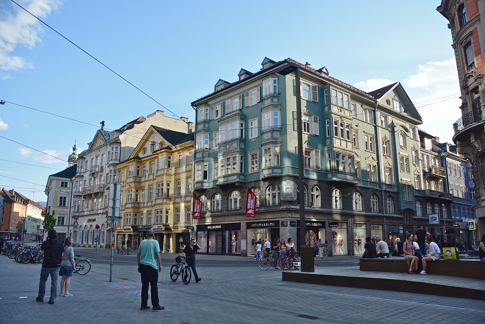 Evening scene in Innsbruck, Austria