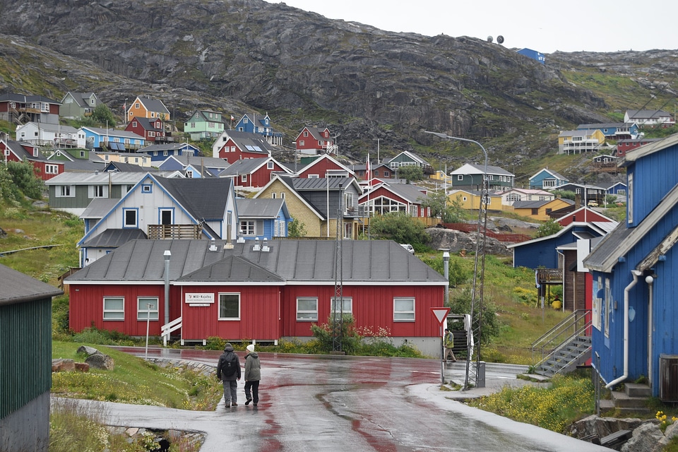 beautiful village in Greenland. Qaqortoq