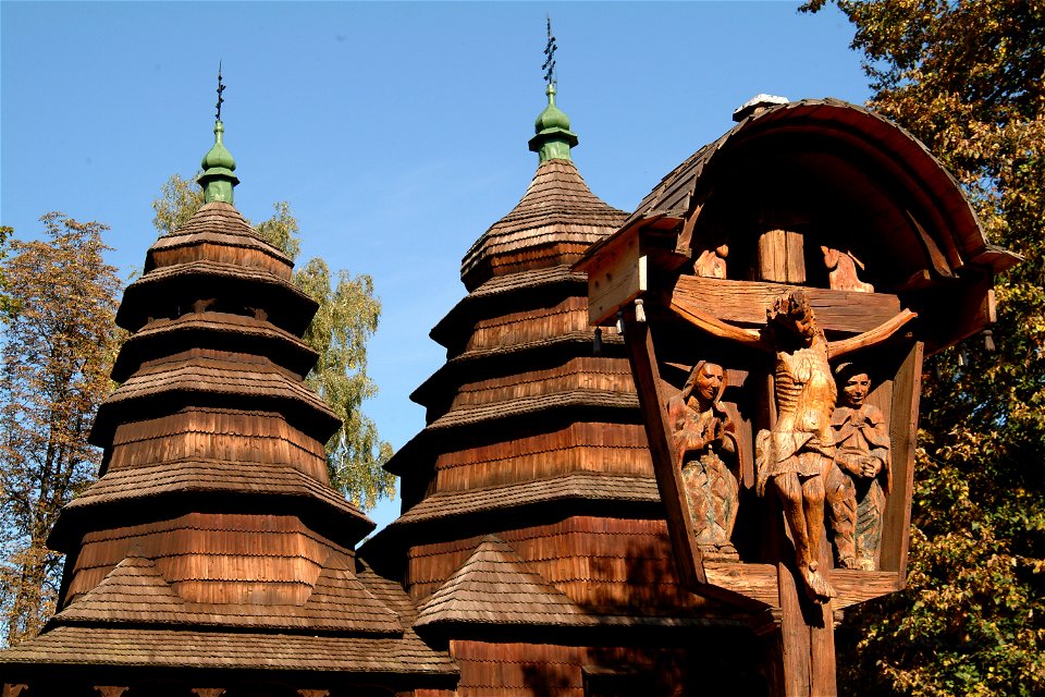 Church in Museum of Folk Architekture - Lvov, Ukraine
