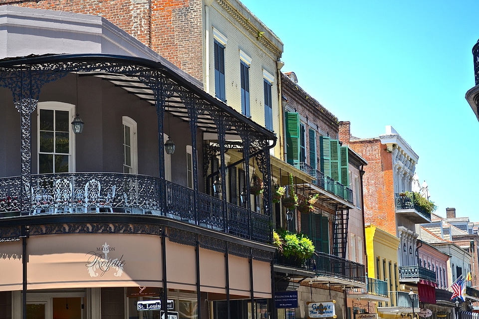 Architecture french quarter balcony