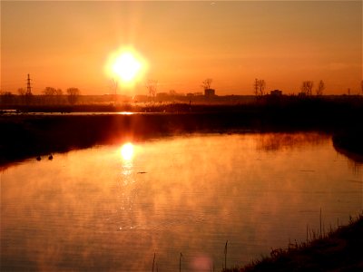 Zonsopkomst bij de Grift