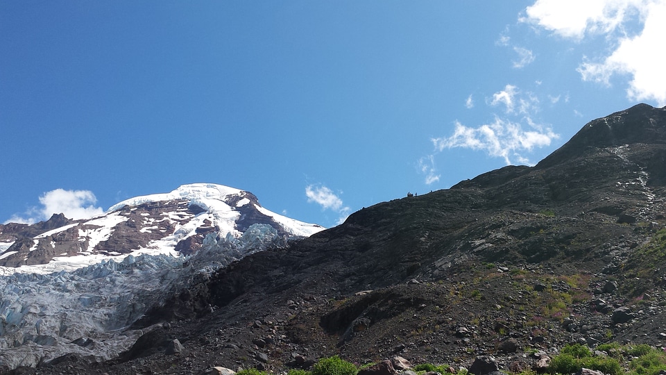 Mount Baker Highway Snow Mountain Washington photo