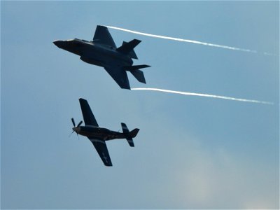 F-35 and Mustang photo