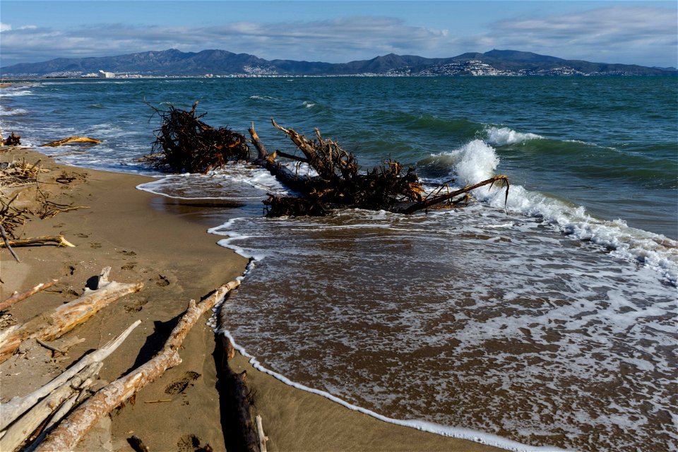 01-03-2020 Platja de San Pere Pescador, danys del temporal Gloria