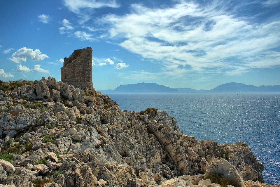 Coast mediterranean rocky coast