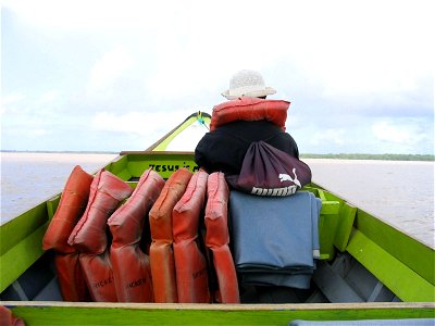 4Speedboat on essiquibo river photo