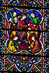 Stained Glass Window Detail photo