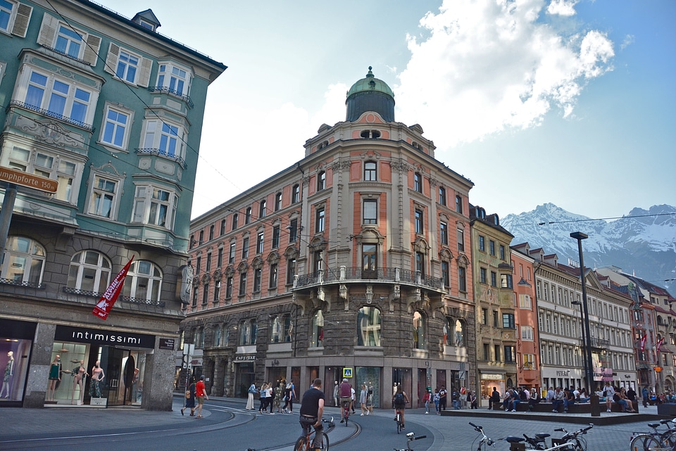 Evening scene in Innsbruck, Austria