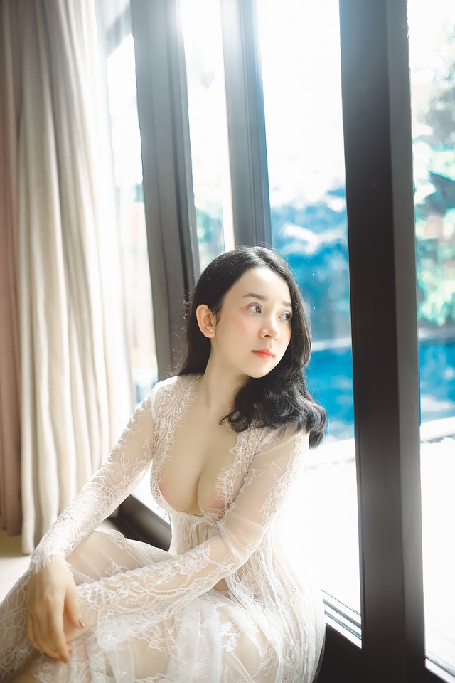 Beautiful girl in a interior