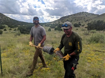 Repair Work to Quail habitat fencing
