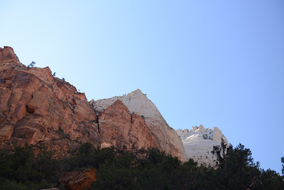 Amazing landscape of canyon in Zion National Park, The Narrow