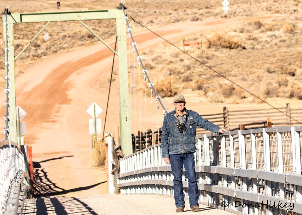 Ron on the Swinging Bridge