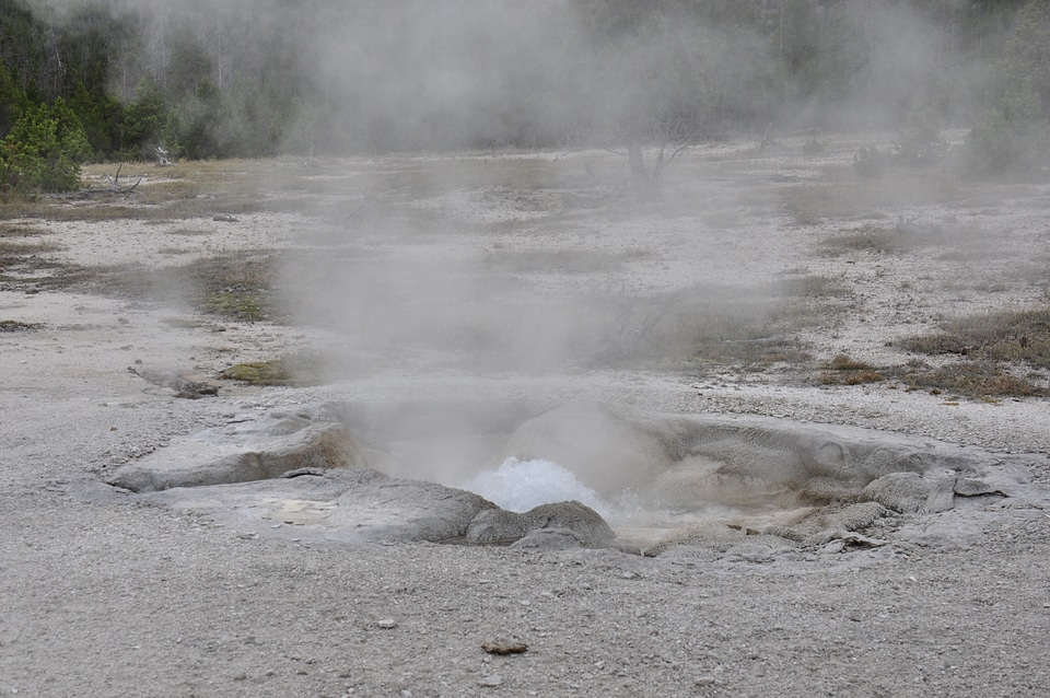 Blue Geyser Pool at Yellowstone