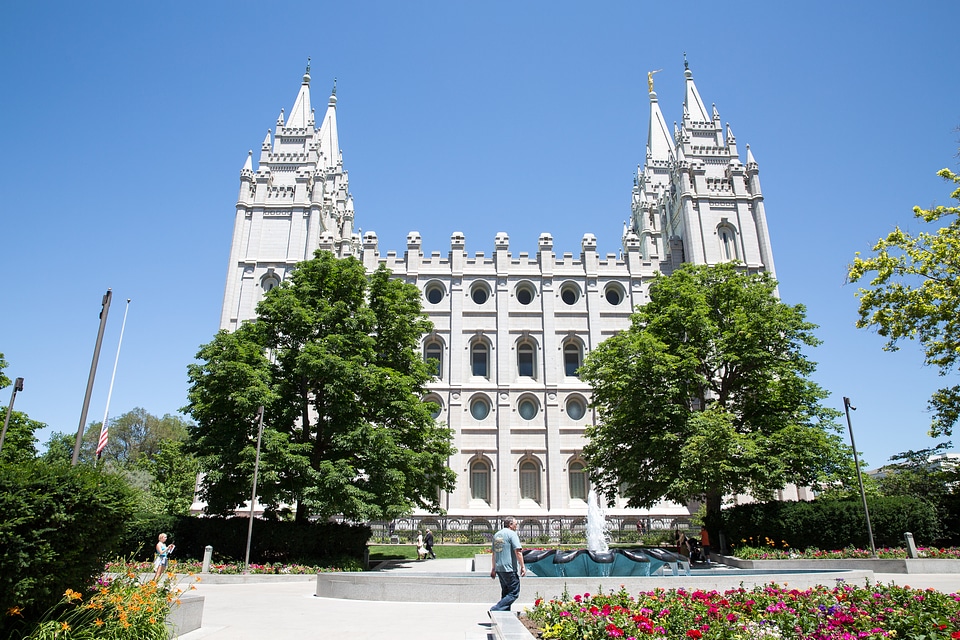 Mormon Temple in Salt Lake City Utah
