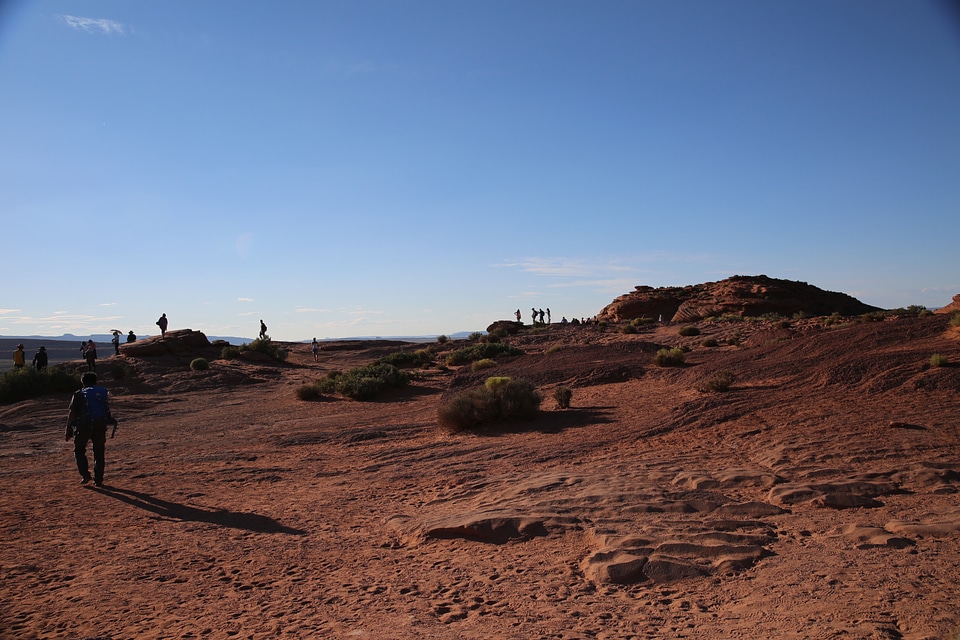 Horseshoe Bend Hike Road in Glen Canyon