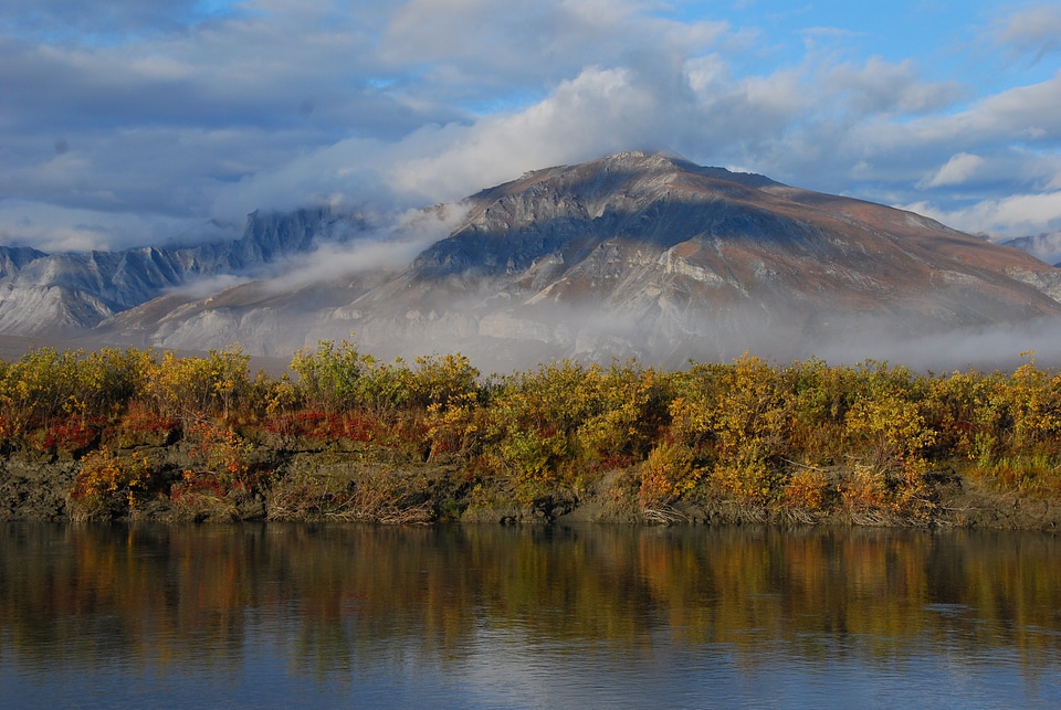 Early morning mist along the Noatak River