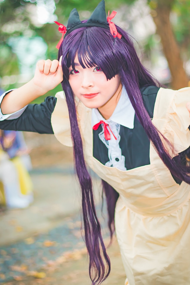 Japan anime cosplay girl portrait