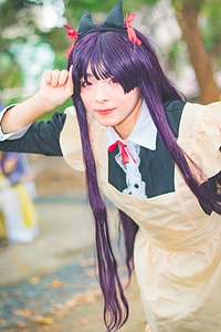 Japan anime cosplay girl portrait