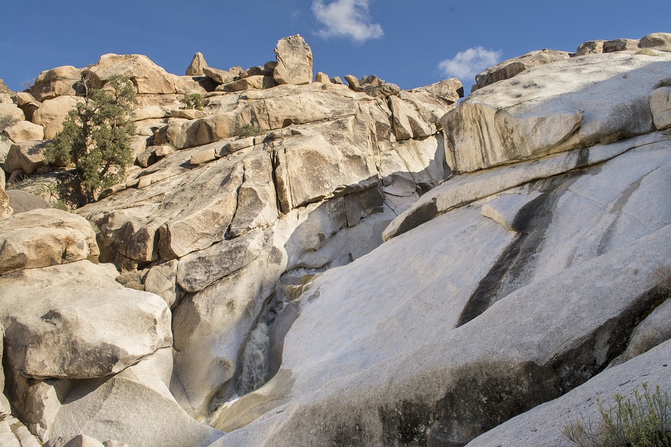 Waterfall in the Indian Cove Area Joshua Tree National Park