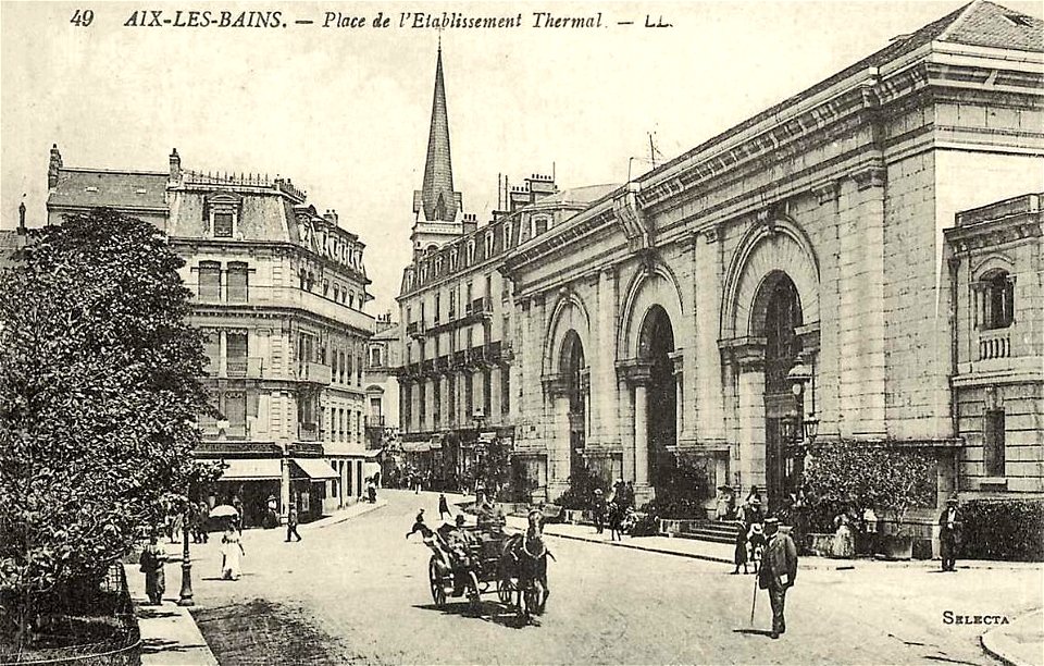 Aix-les-Bains.Place de l'Établissemnt thermal