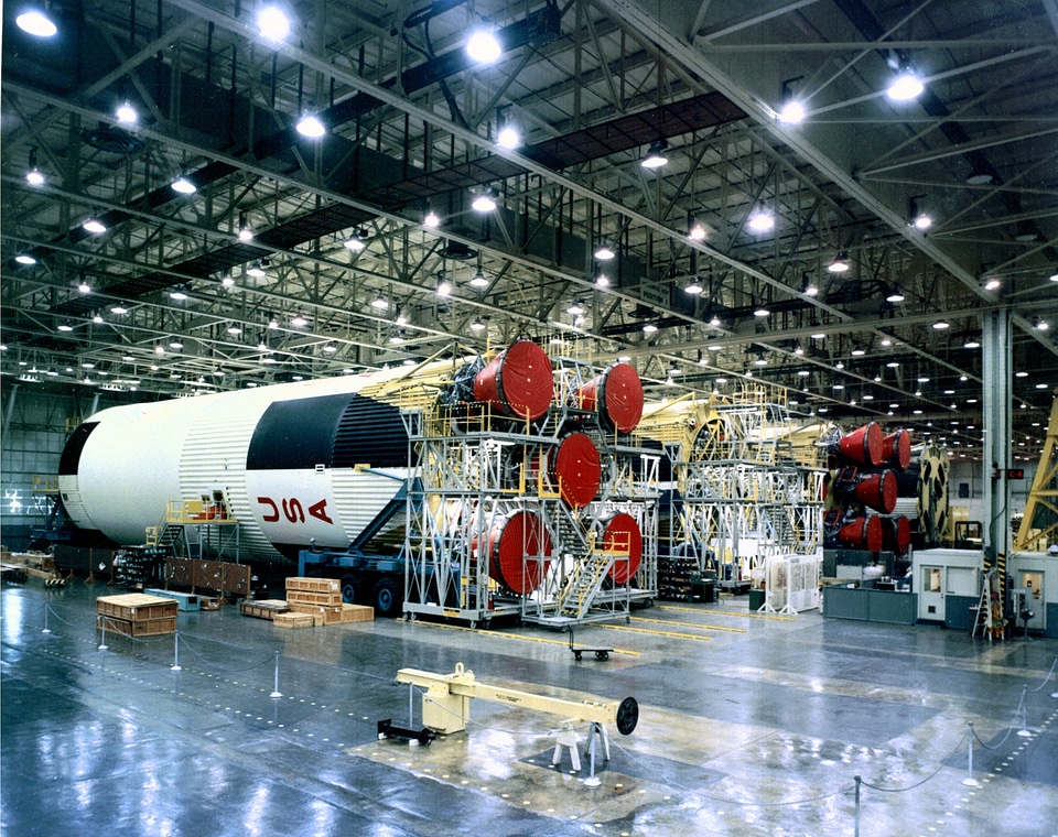 The Saturn V first stages