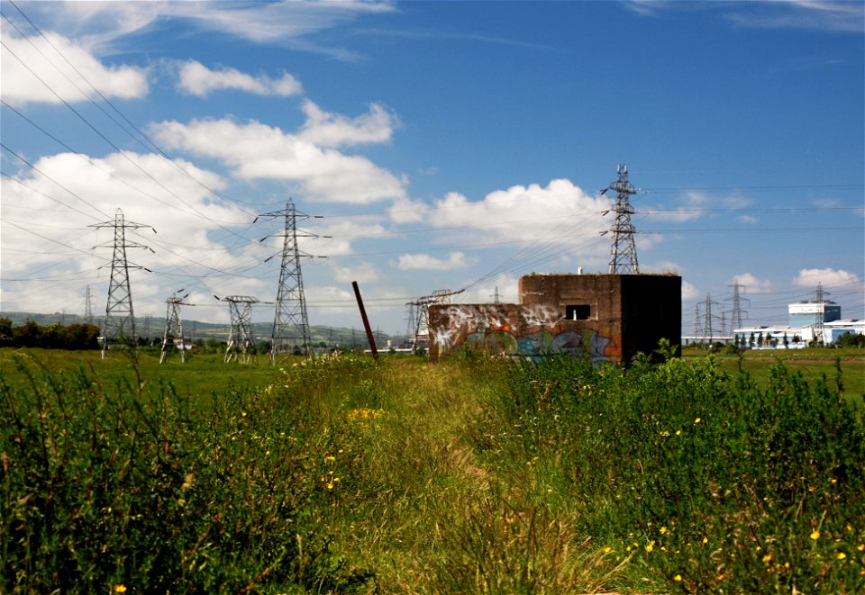 Pill Box at Hawarden Bridge, Shotton.