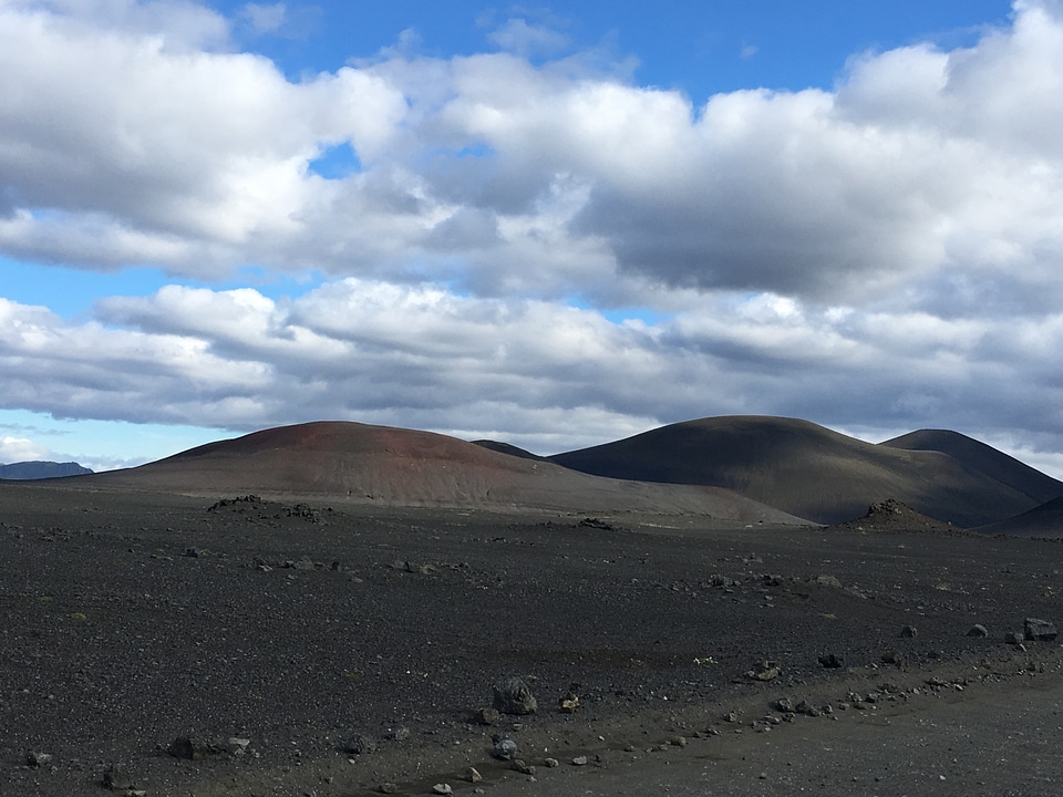 Beautiful Icelandic landscape with mountains