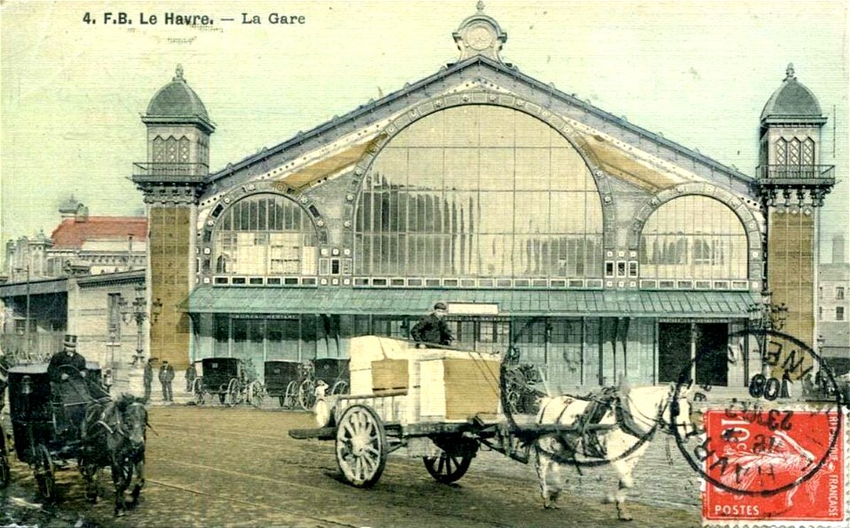 Le Havre.La gare en 1908