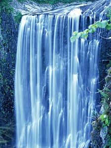 The beautiful waterfall in deep forest photo