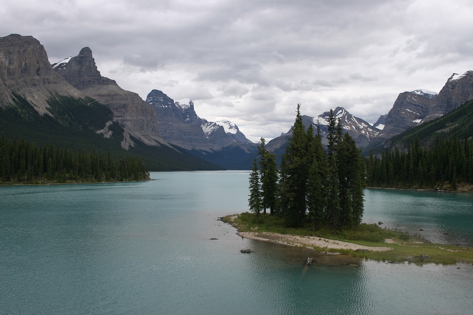 Spirit Island in Maligne Lake, Jasper National Park