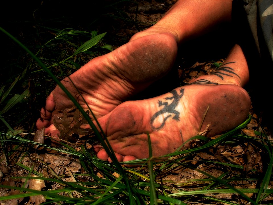 dirty male feet