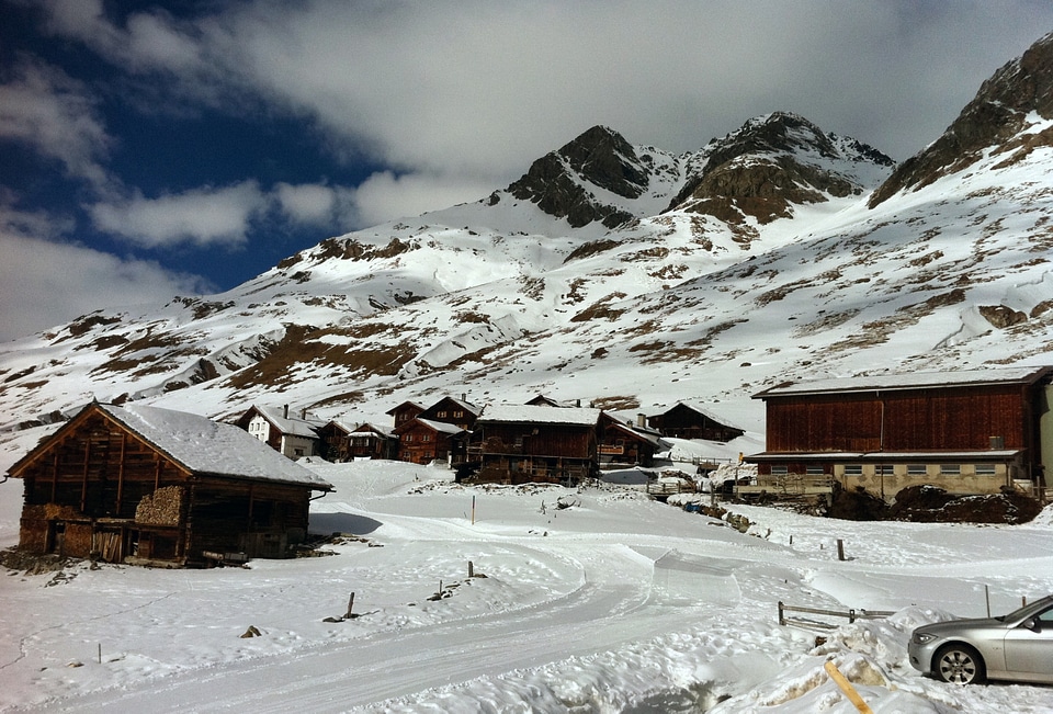 Juf in Winter Switzerland.