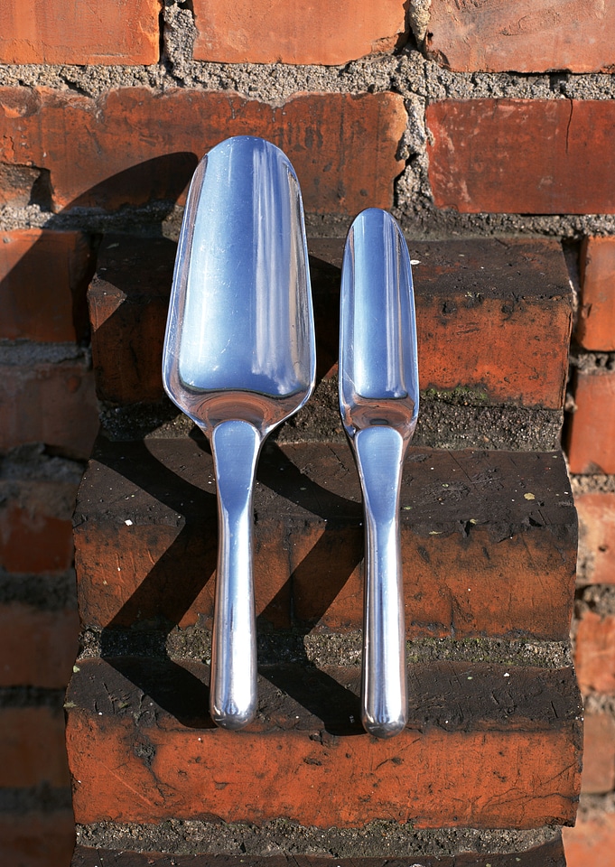 It used to scoop or shovel the soil for planting