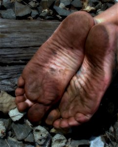 Timi's dirty feet photo
