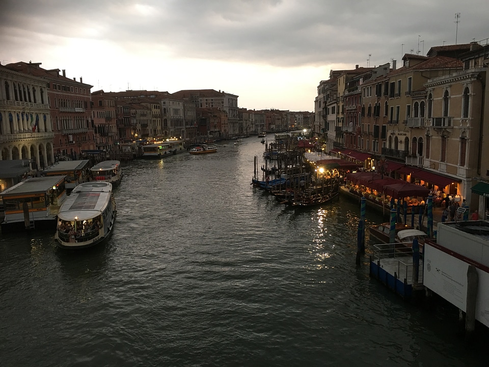Landscape of Grand Canal Venice Italy